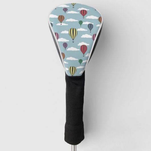 Kleurrijke heteluchtballonnen golfheadcover (Voorkant)