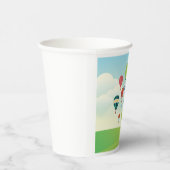 Kleurrijke heteluchtballonnen kinder feestbekertje papieren bekers (Rechts)