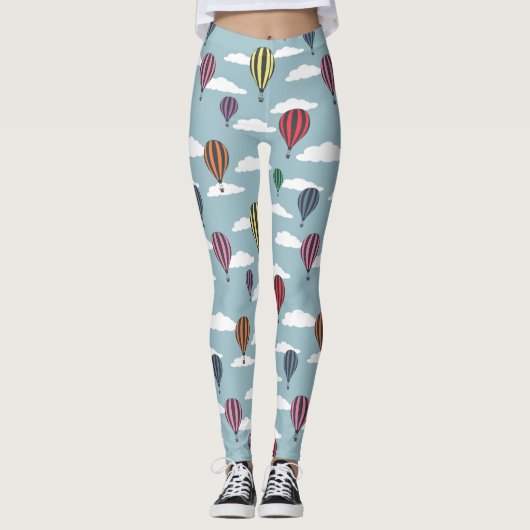 Kleurrijke heteluchtballonnen leggings (Voorkant)