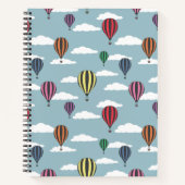 Kleurrijke heteluchtballonnen notitieboek (Voorkant)