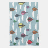 Kleurrijke heteluchtballonnen theedoek (Verticaal)