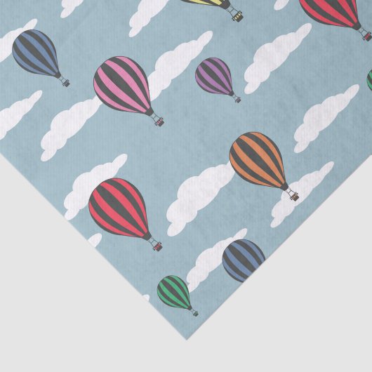 Kleurrijke heteluchtballonnen tissuepapier (Detail)