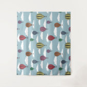 Kleurrijke heteluchtballonnen wandkleed (Voorkant)