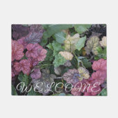 Kleurrijke Heuchera Plant bladeren botanisch Deurmat (Voorkant)