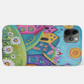Kleurrijke heuveltop dorp Case-Mate iPhone case (Achterkant (horizontaal))