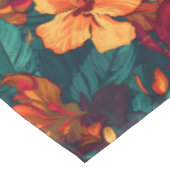 Kleurrijke Hibiscus, geel Sinaasappel Groene Bloem Tafelkleed (Gekanteld)