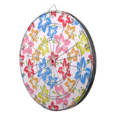 Kleurrijke hibiscus, patroon van bloemen dartbord (Voorkant Rechts)