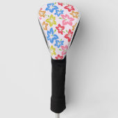 Kleurrijke hibiscus, patroon van bloemen golfheadcover (Voorkant)