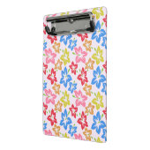 Kleurrijke hibiscus, patroon van bloemen mini klembord (Angled2)