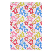 Kleurrijke hibiscus, patroon van bloemen mini klembord (Achterkant)