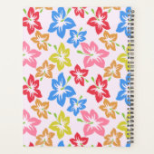 Kleurrijke hibiscus, patroon van bloemen planner (Achterkant)