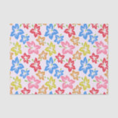 Kleurrijke hibiscus, patroon van bloemen tissuepapier (Voorkant)