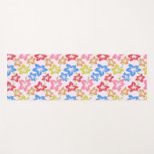 Kleurrijke hibiscus, patroon van bloemen yogamat (Voorkant (horizontaal))