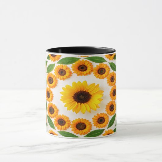 Kleurrijke Hibiscus & Plumeria Mok (Midden)