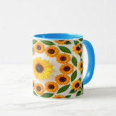 Kleurrijke Hibiscus & Plumeria Mok (Voorkant rechts)