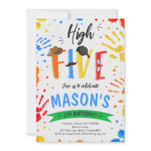 Kleurrijke High Five verjaardag