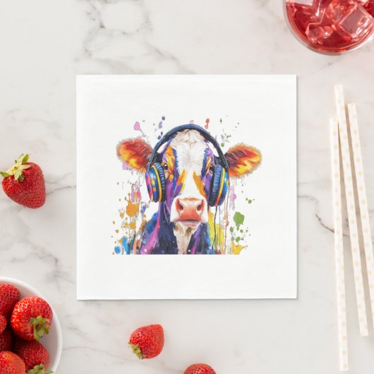 Kleurrijke Highland Koe Servet (Insitu)