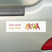 Kleurrijke Hip Hop Dansers Bumpersticker (Op auto)