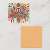Kleurrijke hippe Kaart Notitiekaartje (Voorkant / Achterkant)