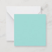 Kleurrijke hippe Kaart Notitiekaartje (Achterkant)