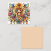 Kleurrijke hippe Kaart Notitiekaartje (Voorkant / Achterkant)