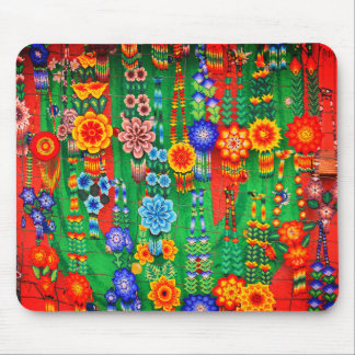 Kleurrijke Hippie Bloem Ontwerpen Muismat
