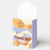 Kleurrijke Hippie Bloem Retro Groovy Sweet 16 Bedankdoosjes (Geopend)