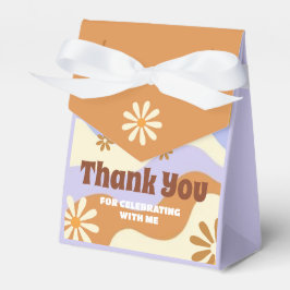 Kleurrijke Hippie Bloem Retro Groovy Sweet 16 Bedankdoosjes