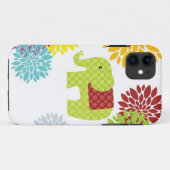 kleurrijke Hippie Elephant Flower Power Case-Mate iPhone Case (Achterkant (horizontaal))