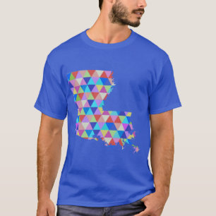 Kleurrijke Hipster geometrische driehoeken New Orl T-shirt