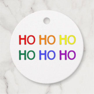 Kleurrijke Ho Ho Ho-cadeautjes Bedankjes Labels