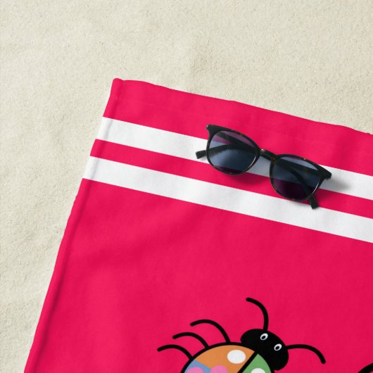 Kleurrijke hoezen strandlaken (In situ)