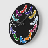 Kleurrijke hoge hiel-schokken grote klok (Hoek)