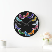 Kleurrijke hoge hiel-schokken grote klok (Huis)