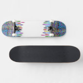 Kleurrijke hogesnelheidsnetwerkkabels Skateboard (Horizontaal)