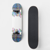 Kleurrijke hogesnelheidsnetwerkkabels Skateboard (Voorkant)
