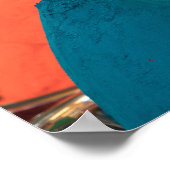 Kleurrijke Holi-poederverf Poster (Hoek)