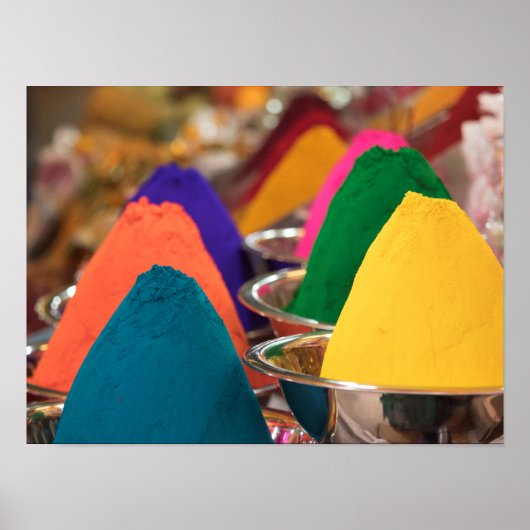 Kleurrijke Holi-poederverf Poster (Voorkant)