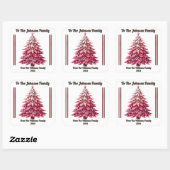 Kleurrijke Holiday Gift Wrap Sticker (Vel)