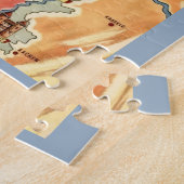 Kleurrijke Holland kaart Legpuzzel (Zijkant)