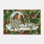 Kleurrijke  Holly, Robins en Groet Deurmat (Voorkant)
