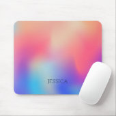 Kleurrijke holografische achtergrond muismat (Met muis)
