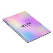 Kleurrijke holografische achtergrond nr. 3 notitieboek (Rechterzijde)