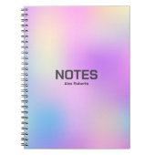 Kleurrijke holografische achtergrond nr. 3 notitieboek (Voorkant)