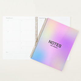 Kleurrijke holografische achtergrond nr. 3 planner