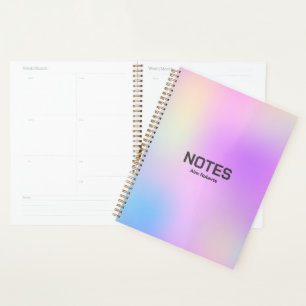 Kleurrijke holografische achtergrond nr. 3 planner