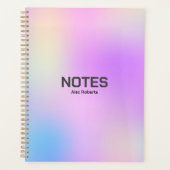 Kleurrijke holografische achtergrond nr. 3 planner (Voorkant)