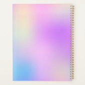 Kleurrijke holografische achtergrond nr. 3 planner (Achterkant)