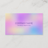 Kleurrijke holografische achtergrond visitekaartje (Voorkant)