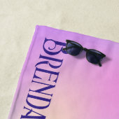 Kleurrijke holografische badhanddoek (In situ)